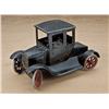 Image 1 : Early Buddy L all-metal Model T Ford Coupe with  most of its original black paint on body and red  p