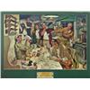 Image 1 : Winchester advertising print approx. 15-1/2” by  23”, shows hunters examining model 21 with  Winches