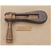 Image 1 : J. Spicer-marked battle rattle or clacker with  broken noise maker blade, otherwise good. Est: $10  