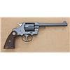 Image 2 : Colt Official Police, .38 special caliber, double  action revolver. 6” barrel, blued finish ,  check