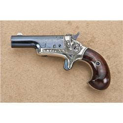 Colt #3 derringer .41 caliber, early high hammer,  curved grip, blue and silver finish, British  pro