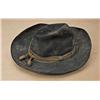 Image 1 : Slouch hat in officer’s Civil War style. Costume  last 50 years, possibly studio use. Well worn by  