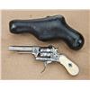 Image 2 : Diminutive pin-fire revolver, engraved with ivory  grips in original pipe case showing Belgian proof