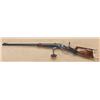 Image 1 : Stevens model 54, engraved and deluxe stocked  schutzen rifle showing double set triggers,  checkere