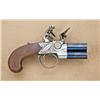 Image 1 : Near mint flintlock tap-action over/under pocket  pistol signed Innes & Co, Edinburgh, approx.  1-5/