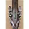 Image 4 : Rare and desirable double-barrel flintlock  blunderbuss with center-mounted spring bayonet,  iron ca