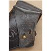 Image 1 : U.S. issue holster for Colt Single Action or Schofield, RIA marked, belt lop security by three brass