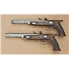 Image 3 : Pair of flintlock dueling pistols signed “E.C.  Storm” on locks, New Orleans on barrels, approx.  15