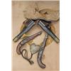 Image 1 : Pair of flintlock pistols by Alvan Pratt of  Sutton, Mass, circa approx. 1815, with period  hide-cov