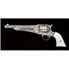 Image 1 : Remington model 1875, .44 Remington caliber  single-action revolver. Finely period or factory  engra