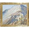 Image 1 : Original oil painting on canvas entitled Mountain  Goats signed Carl Rungius (1869 - 1959). Approx. 
