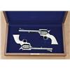 Image 1 : Rare pair of Colt Single Action army revolvers,  New Frontier series, Flat Top target frames,  7-1/2