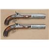 Image 1 : The only known pair of dueling pistols by J & S.  Hawken of St. Louis, MS, .66 caliber percussion,  