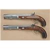 Image 2 : The only known pair of dueling pistols by J & S.  Hawken of St. Louis, MS, .66 caliber percussion,  