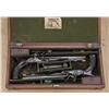 Image 2 : Pair of saw-handle flintlock dueling pistols by  James Haslett, Baltimore MD, circa approx. 1800 in 