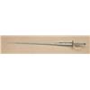 Image 1 : Small sword with ornate sterling silver and gold gilted hilt with reinforced triangular blade circa 