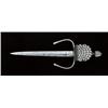 Image 2 : European left-handed dagger circa early to mid  17th century showing pierced and scalloped guard,  l