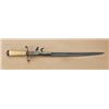 Image 1 : Early 19th century British  Naval small sword with  boxlock pistol attached. The sword measures  22-