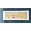 Image 2 : Clipped original signature of Jefferson Davis,  president of the Confederacy. Approx. 1” by  3-1/2”.