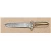 Image 2 : Hand-fashioned bowie knife, possibly confederate,  with blade made from cotton gin. The grip and  gu