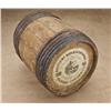 Image 1 : Keg for gunpowder, label on end reads “Kentucky  Gun Powder, hazard powder company. FFFG. Shows  hun