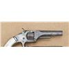 Image 2 : Smith & Wesson first model 2nd issue .22 caliber  revolver, blue and silver finish, original pearl  