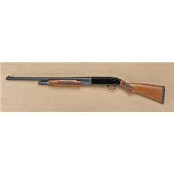 Mossberg model 500A sluggster, fitted with rifle  sights, 24” factory barrel, serial #J572972. The  
