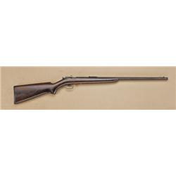 Winchester model 59 single-shot bolt action .22 S,  L, LR, serial #NSNV. The rifle remains in good  