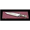 Image 1 : Commemorative bowie knife by George Wostenholm &  Sons, Washington Works, IXL. Silver and gold  orna