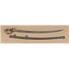 Image 1 : 1840 style heavy cavalry saber with scabbard.  Blade shows etching with Texas CSA, stars, flags,  bo
