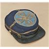 Image 1 : Late Civil War to Indian War officer’s kepi with  officer’s quadrafoil, standard buttons. Light blue