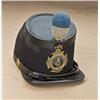 Image 1 : 1872 infantry dress helmet with connector plate  from 4th infantry. Original plume. Sweat band and  