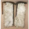 Image 1 : Pair of wooly chaps with carved tops marked “Al  Furstnow, Mile City, Mont”. Measuring approx. 33”  