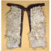 Image 2 : Pair of wooly chaps with carved tops marked “Al  Furstnow, Mile City, Mont”. Measuring approx. 33”  