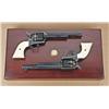 Image 2 : Pair of factory engraved and gold inlaid Colt  Single Action Army revolvers, 3rd generation,  serial