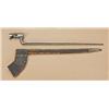 Image 1 : US socket bayonet for .69 caliber musket with original scabbard. Blade approx. 18”, 21” overall. No 