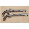 Image 1 : Pair of flintlock “Kentucky”/Dueling pistols by  J&L Gilston of Lexington, Kentucky, converted from 