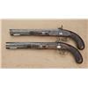 Image 2 : Pair of flintlock “Kentucky”/Dueling pistols by  J&L Gilston of Lexington, Kentucky, converted from 