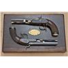Image 2 : Pair of deluxe percussion dueling/target pistols  signed Blunt & Syms, New York. .52 caliber  smooth