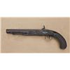 Image 3 : American Kentucky-style flintlock pistol converted  to percussion, marked “S. Pratley, Norfolk” and 