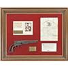Image 1 : 1860 Army Colt, serial #106835 in relic as-found  condition with frame display. The frame display  s