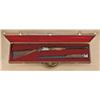 Image 1 : Belgian Browning combination over/under rifle and  shotgun set, highly engraved, gold inlaid, select