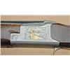 Image 2 : Belgian Browning combination over/under rifle and  shotgun set, highly engraved, gold inlaid, select