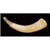Image 2 : 18th century carved American powderhorn showing  name Jacobus Von Schoonhoven year 1756, written as 
