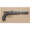 Image 1 : American flintlock dueling/target pistol with  saw-handled grip sighted B & J Cooper, New York,  con