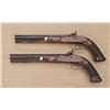 Image 2 : Pair of percussion dueling/target pistols signed  “W. H. Smith & Co. New York” on both barrel and  l