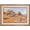 Image 1 : Original oil painting of grizzly bear signed Leon  Parson (1951 - ). Measures approx. 19-1/2” by  29
