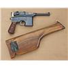 Image 2 : Mauser broomhandle “bolo” variation, 9mm Luger  caliber, reblued finish, with reproduction Mauser  c