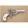 Image 2 : Forehand and Wadsworth 7-shot .22 caliber  side-handled revolver, New York scroll engraved,  pearl g