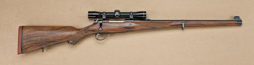 Custom bolt-action rifle in European style by G. Hoenig of Boise, ID ...